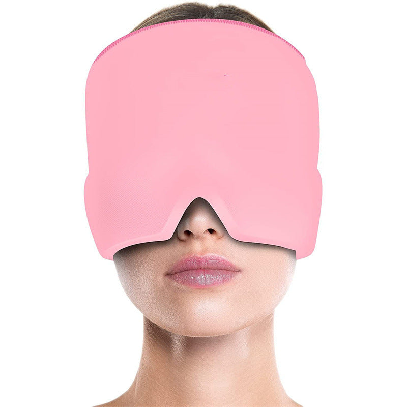 Migraine relief mask with cold therapy